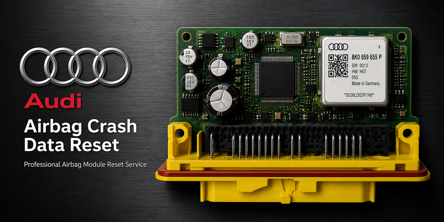 Audi airbag crash data reset module